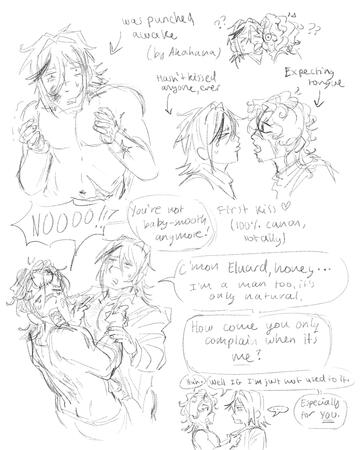 OCs ship art - ft. mikey & eluard